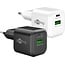 Goobay 20 W USB-C PD GaN Dual Schnellladegerät Weiß
