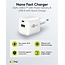 Goobay 20 W USB-C PD GaN Dual Schnellladegerät Weiß