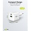 Goobay 20 W USB-C PD GaN Dual Schnellladegerät Weiß
