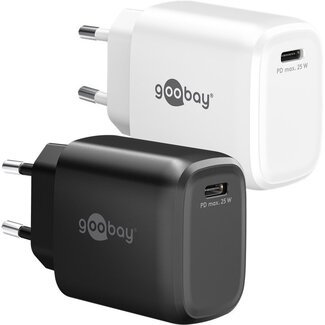 Goobay Goobay 25 W USB-C PD GaN Schnellladegerät Schwarz