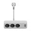 VALUE Tischsteckdose 3-fach mit Schalter, 3x USB (2x A, 1x C), Tischklemme, 1,5 m