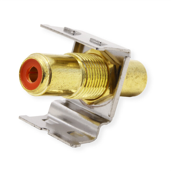 ROLINE RCA Keystone-Buchse, Metall, Rot
