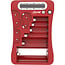 InLine® Batterietester mit LCD-Display, universal für AA, AAA, 9V, Knopfzellen, rot