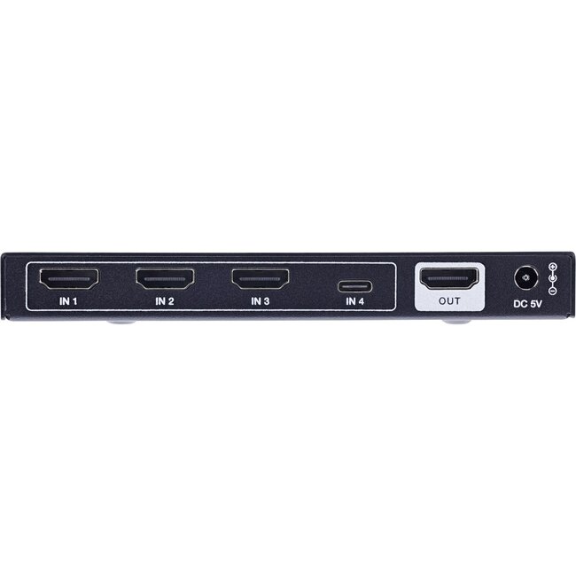 InLine HDMI/USB-C Umschalter mit EDID Management | 4 zu 1 | HDMI 2.1 (8K 60Hz + HDR)