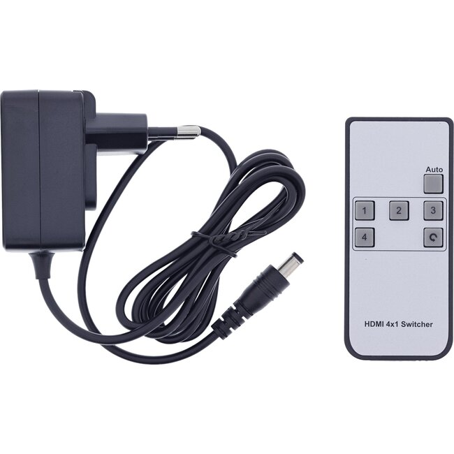 InLine HDMI/USB-C Umschalter mit EDID Management | 4 zu 1 | HDMI 2.1 (8K 60Hz + HDR)