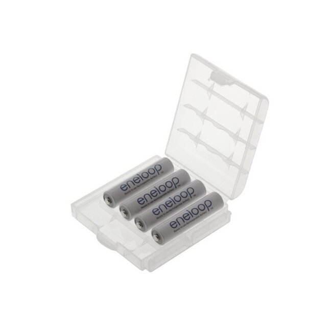 Aufbewahrungsbox für 4 AA/AAA Batterien