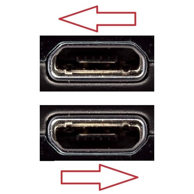 Micro-USB rechtwinklig (rechts) - USB-A Kabel | Ferritkern | Vergoldet | USB 2.0 | 10W | Schwarz | 1 Meter