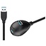 USB-A Verlängerungskabel mit Ständer | Extra Ladeanschluss | USB 3.0 5 Gbps | 7,5W | 1,5 m