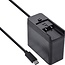 InLine USB-C PD Reise-Ladegerät mit festem Kabel | GaN | 140W | Schwarz