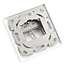 Wandsteckdose für 2 Keystone-Module | Aufputz erhöht | 27° Öffnung | Weiß (RAL9010)