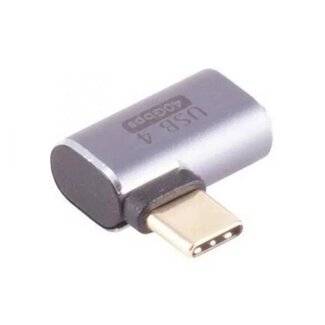 S-Impuls USB-C Winkeladapter | Links/Rechts | USB4 40 Gbps | PD 100W | 8K 60Hz | Metall