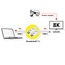UltraFlex USB-C Kabel | Thunderbolt 5 | 80 Gbps | Intel-zertifiziert | Nylon | Schwarz | 2 Meter