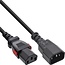 IEC Lock C13-C14 Stromkabel für UPS/PDU | 3x 0,75mm² | Schwarz | 0,5 m