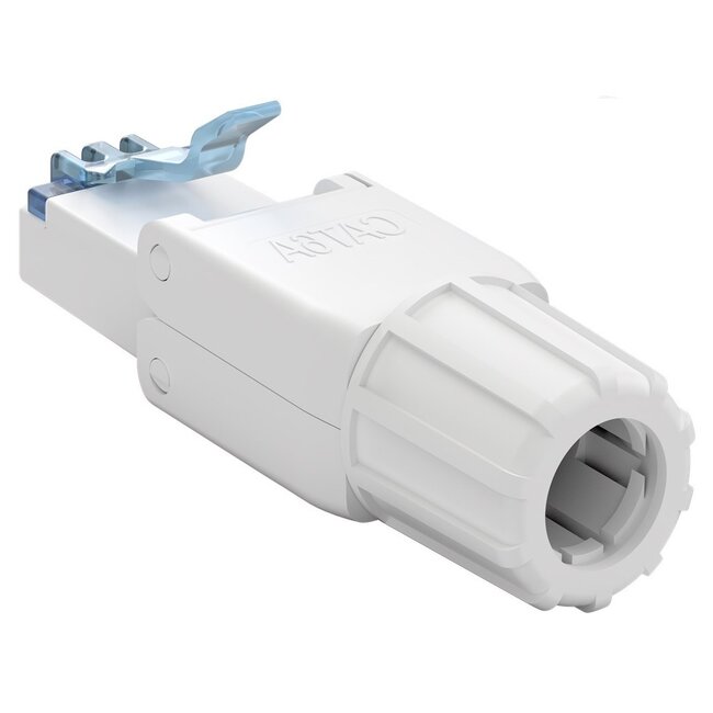 RJ45 werkzeugloser Stecker | CAT6a | UTP | AWG22-24 | Weiß | Stück