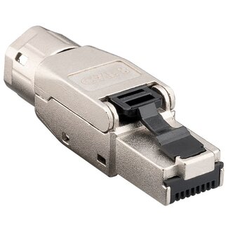 Goobay RJ45 werkzeugloser Stecker | CAT8.1 | STP | AWG22-26 | Metall | Stück