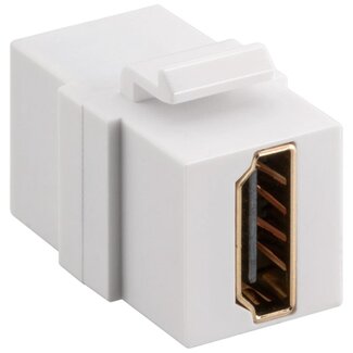 Goobay HDMI Keystone Modul | HDMI 2.1 (8K 60Hz + HDR) | Weiß
