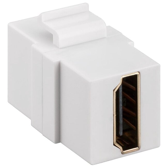HDMI Keystone Modul | HDMI 2.1 (8K 60Hz + HDR) | Weiß