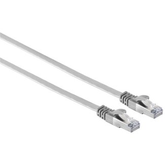 S-Impuls UFTP CAT7 Flaches Netzwerkkabel | PVC | Grau | 2 Meter
