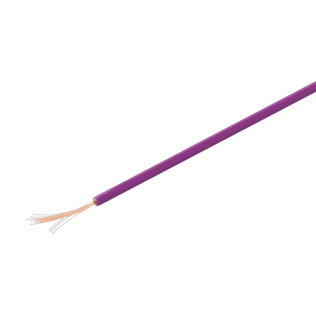Goobay Isolierter Kupferdraht, 10 m, violett