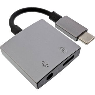 InLine InLine® USB-C Audio Adapter, USB-C auf 3,5mm Klinke + PD 30W