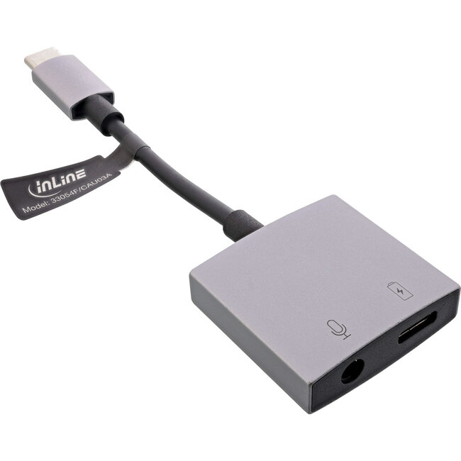 InLine® USB-C Audio Adapter, USB-C auf 3,5mm Klinke + PD 30W