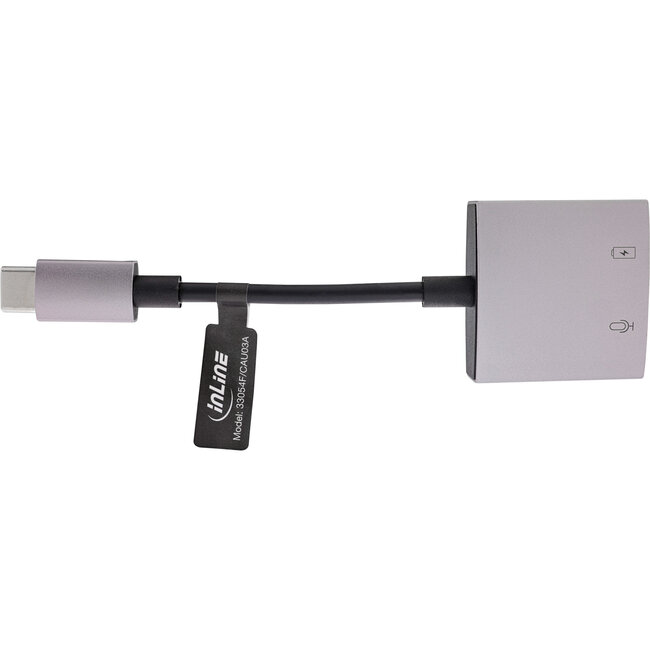 InLine® USB-C Audio Adapter, USB-C auf 3,5mm Klinke + PD 30W