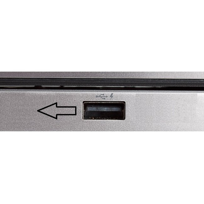 USB-C auf USB-A Winkelkabel links - USB 3.0 - 0,9A - schwarz - 0,20 m