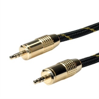 Roline ROLINE GOLD Audiokabel 3,5mm Stecker zu Stecker, 2,5 m