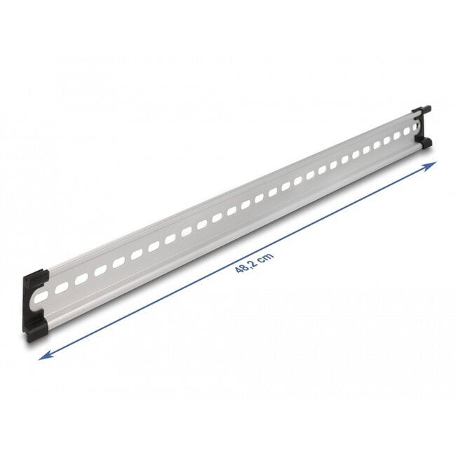 Delock DIN-Schiene 35 x 7,5 mm (19") Aluminium