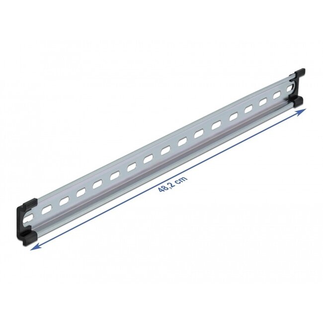 Delock DIN-Schiene 35 x 7,5 mm (19") Stahl