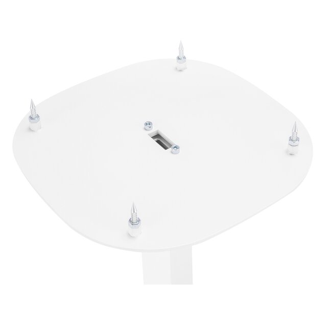 My Wall Lautsprecherständer Set | bis 10 kg | 73 - 117 cm hoch | weiß
