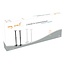 My Wall Lautsprecherständer Set | bis 10 kg | 73 - 117 cm hoch | weiß