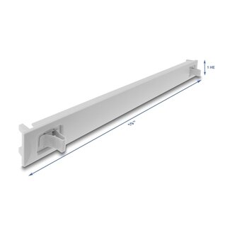 DeLOCK Delock 19″ 1U Blindblende ABS Kunststoff mit Einrastfunktion grau