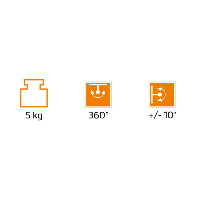 My Wall Lautsprecherständer Set | bis 5 kg | 85-112 cm hoch