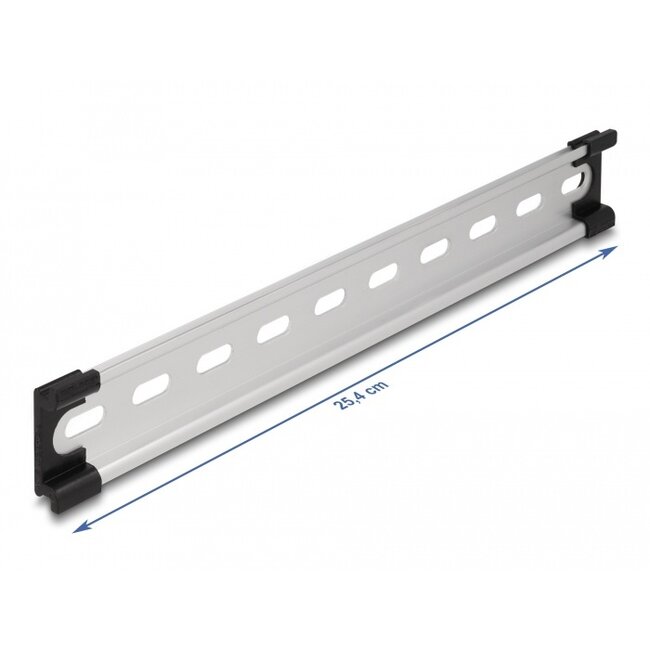 Delock DIN-Schiene 35 x 7,5 mm (10") Aluminium
