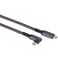 USB-C Kabel | Winkelstecker (links/rechts) | USB 3.1 10 Gbps | PD 100W | 4K 60Hz | Nylon | 1 Meter