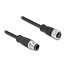 M12 4-polige D-codierte Industrie-Netzwerkverlängerung | CAT5e | PVC | 1 Meter