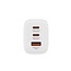Verbatim USB-Ladegerät | 2x USB-C PD & 1x USB-A QC | GaN | 65W | Weiß