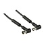 IEC-Stecker (m) - IEC-Stecker (w) Koaxialkabel | 120 dB + Ferrit | Kupfer | Rechtwinklig | Schwarz | 1,5 m