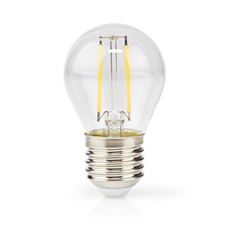 Nedis Nedis LED-Glühfadenlampe | Warmweiß | Dimmbar | E27 | G45 | 4,5W