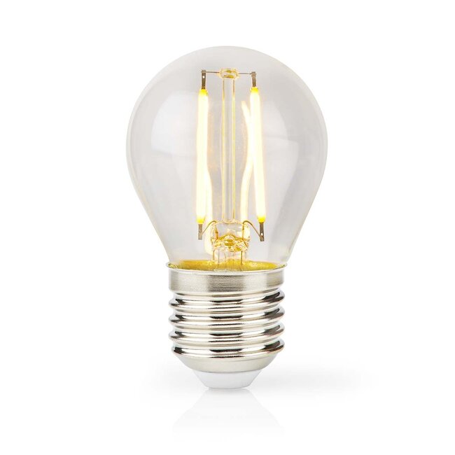 Nedis LED-Glühfadenlampe | Warmweiß | Dimmbar | E27 | G45 | 4,5W