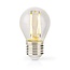 Nedis LED-Glühfadenlampe | Warmweiß | Dimmbar | E27 | G45 | 4,5W