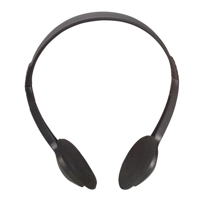 SoundLAB Komfortabler On-Ear Stereo-Kopfhörer / Schwarz - 2 Meter