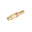 Cinch Audio/Video Stecker - bis 6mm - vergoldet - Metall / Rot