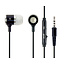In-Ear Kopfhörer mit Mikrofon Schwarz