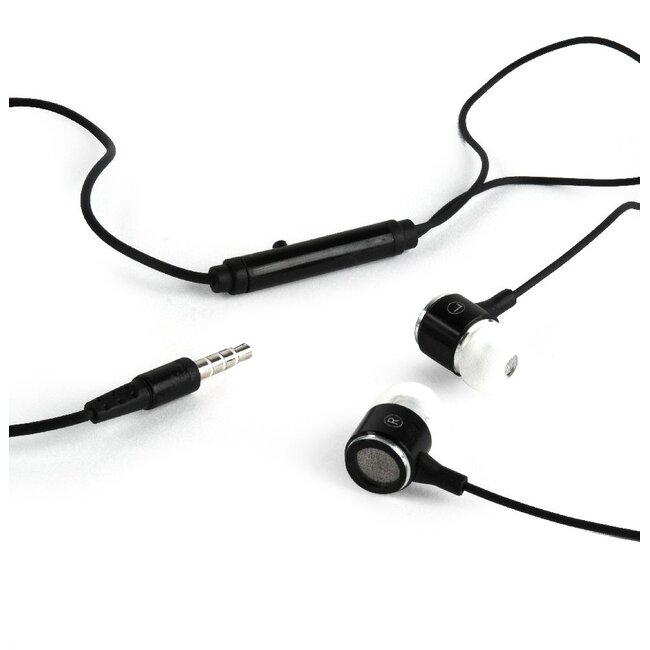 In-Ear Kopfhörer mit Mikrofon Schwarz