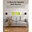 Goobay Wandhalterung Set für Sonos PLAY:1 und ONE/ONE SL | Full Motion | Schwarz