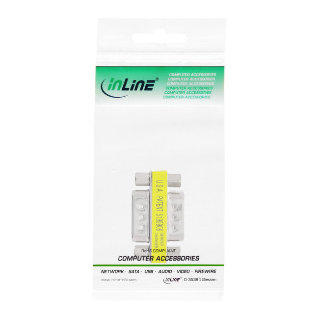 InLine® Mini Geschlechtsadapter, 9-pol Stecker/Stecker