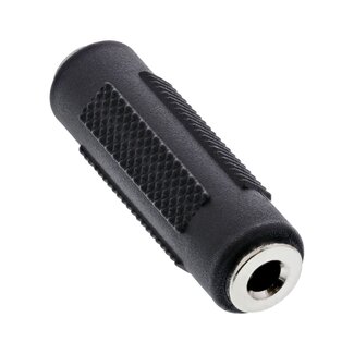Cablexpert 3,5mm Klinkenadapter Stereo (w) - 3,5mm Klinkenstecker (w) Schwarz