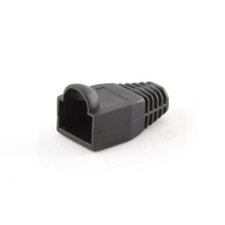 Cablexpert Netzwerksteckerhülse für RJ45 - Kabel bis 6 mm - 100 Stück / Schwarz